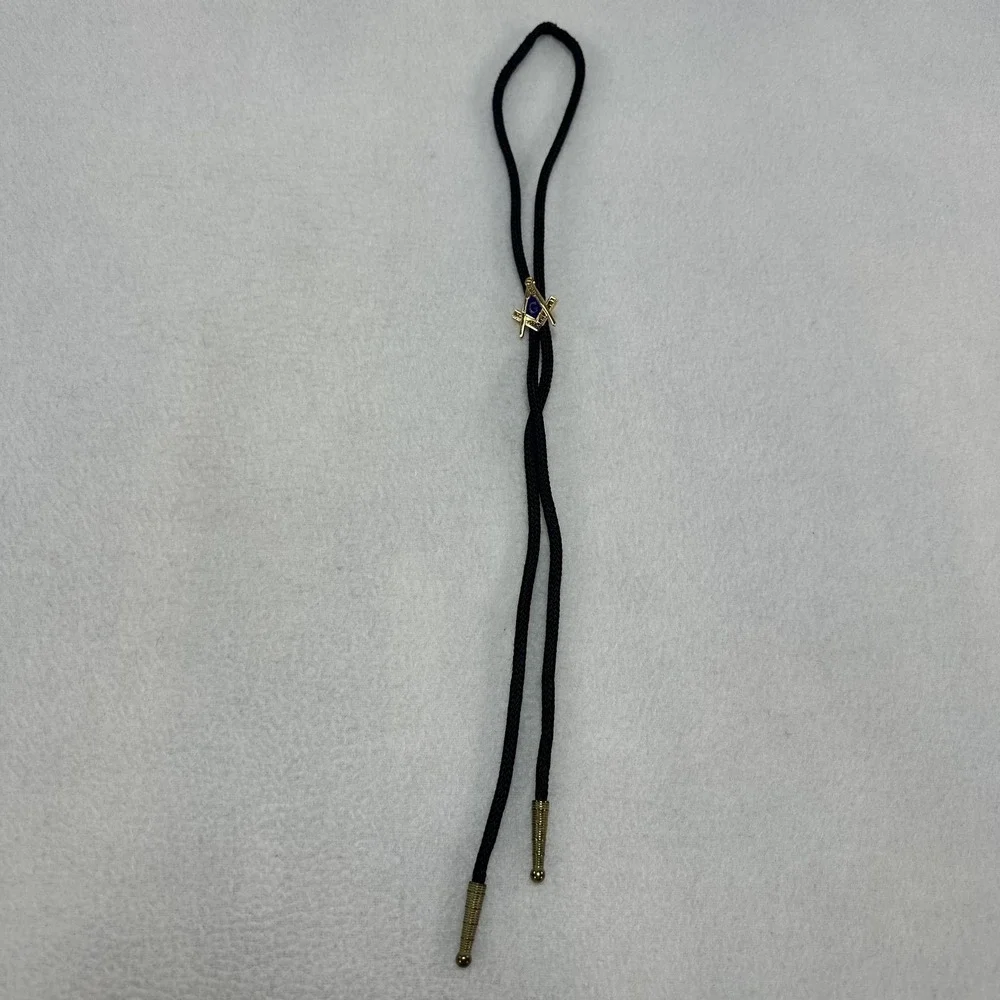 Lot 3 Mens Bolo Ties Masonic 32nd Degree Jester Western‎ Adjustable Multicolor